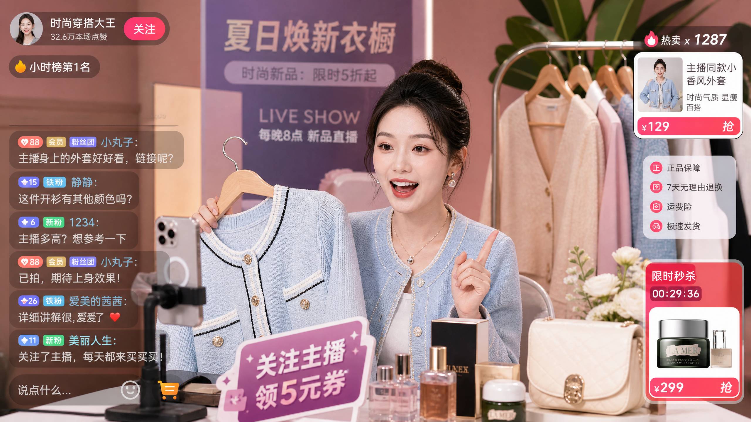 女主播直播录屏